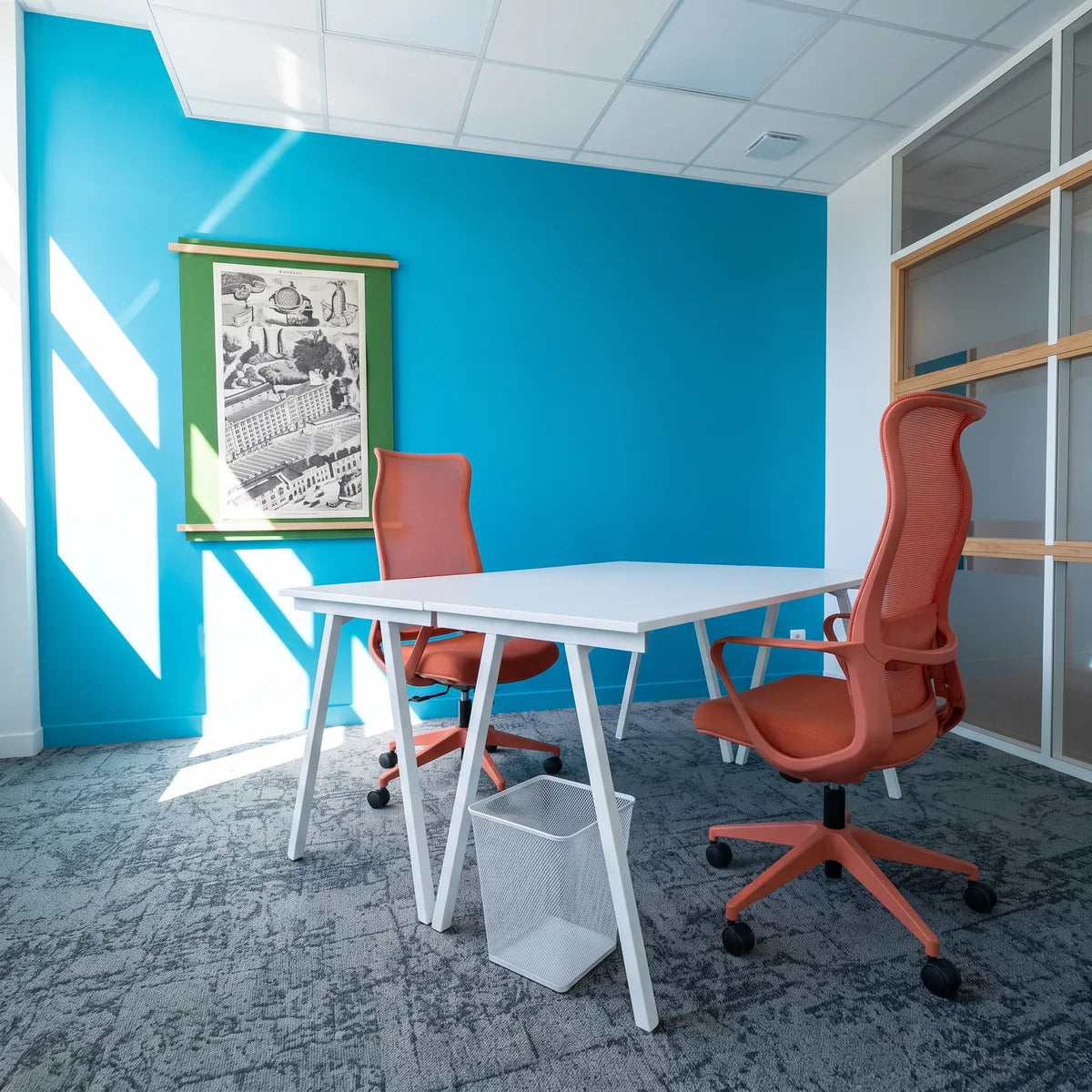 Bureau privatif 2 postes WIDE Andrézieux-Bouthéon, photo non contractuelle