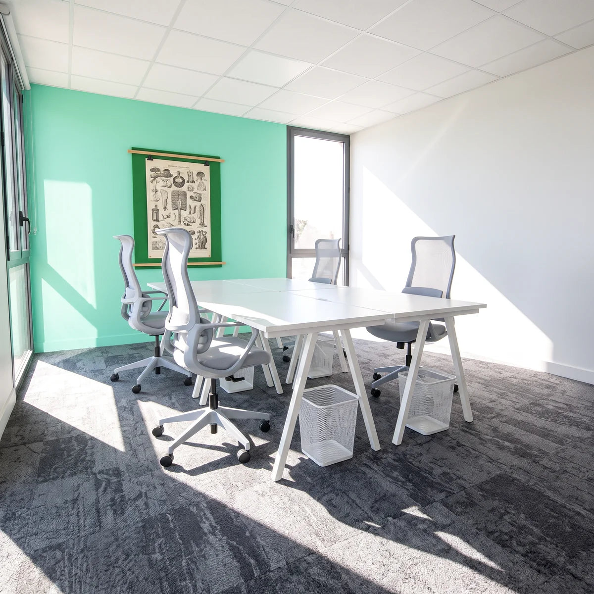 Bureau privatif 4 postes WIDE Andrézieux-Bouthéon, photo non contractuelle