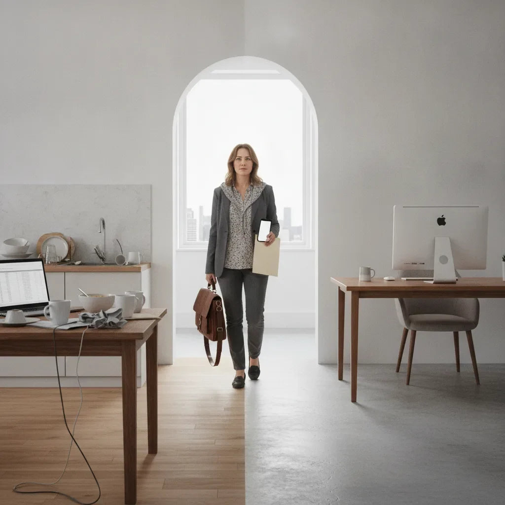 Passer du domicile au bureau professionnel, entrepreneur
