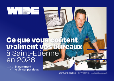Couverture du rapport WIDE consacré à ce que coûtent vraiment vos bureaux à Saint-Étienne en 2026