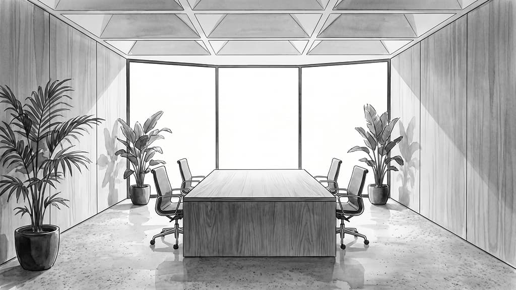 Bureau privatif 4 personnes dans un espace de travail professionnel