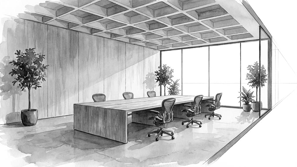 Bureau privatif 6 personnes dans un espace de travail professionnel